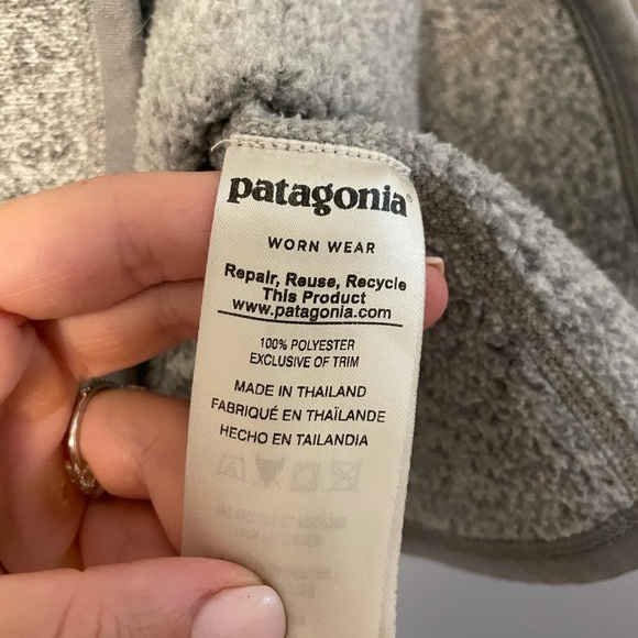 PATAGONIA BETTER SWEATER 1/4 ZIP PULLOVER XS WOMENS GREY - Picture 4 of 9